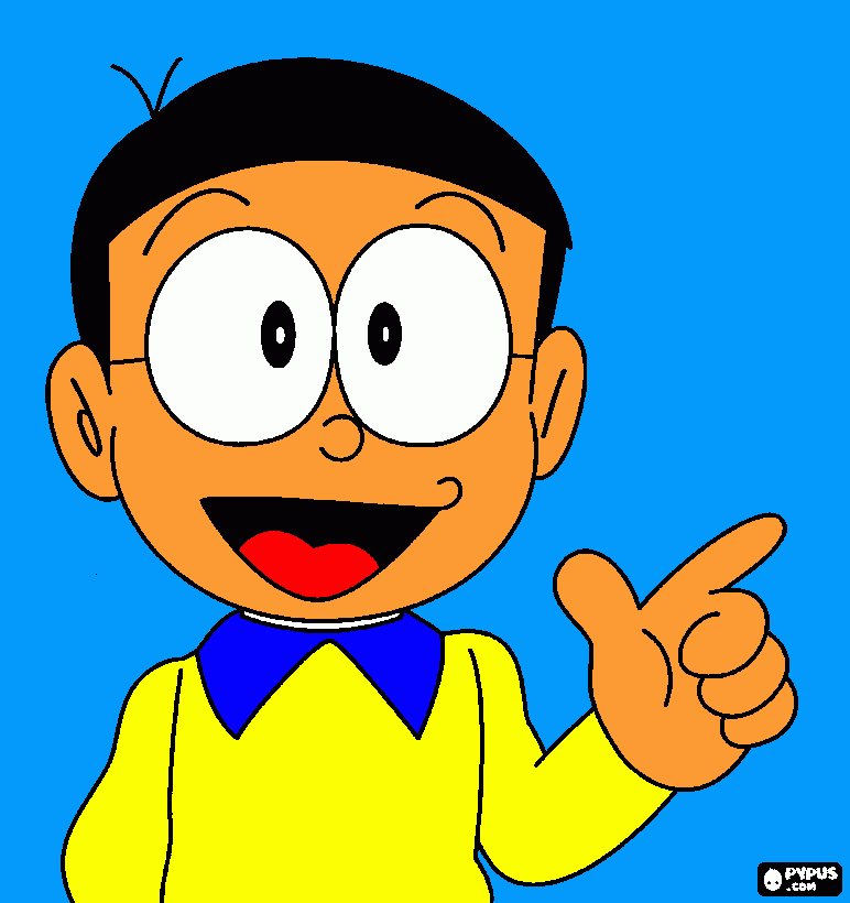 nobita nobi para colorear