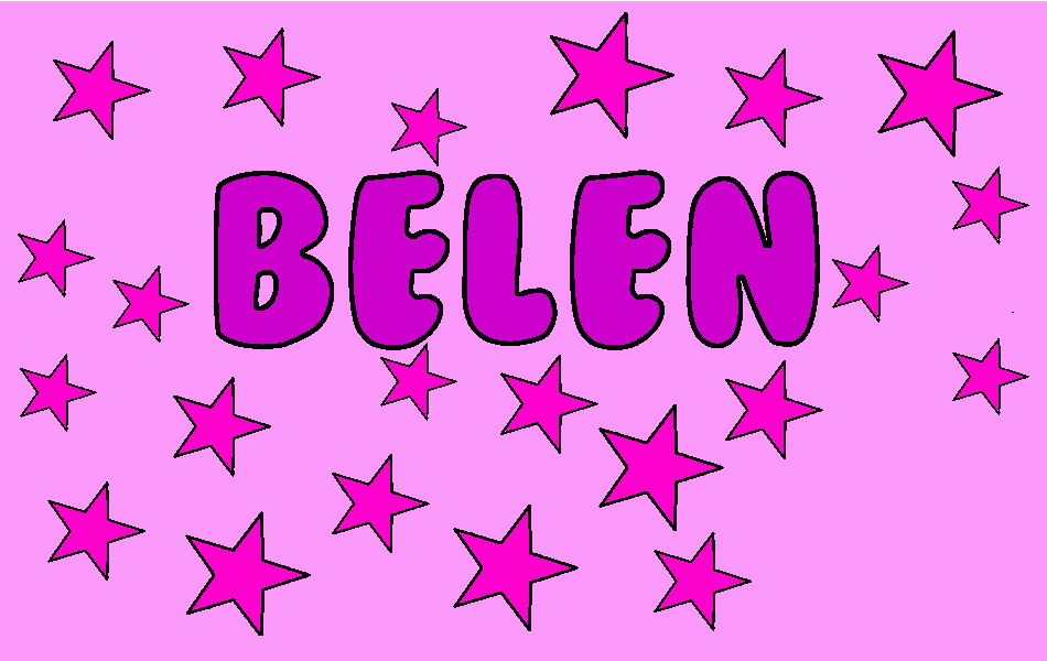 Nombre Belen para colorear