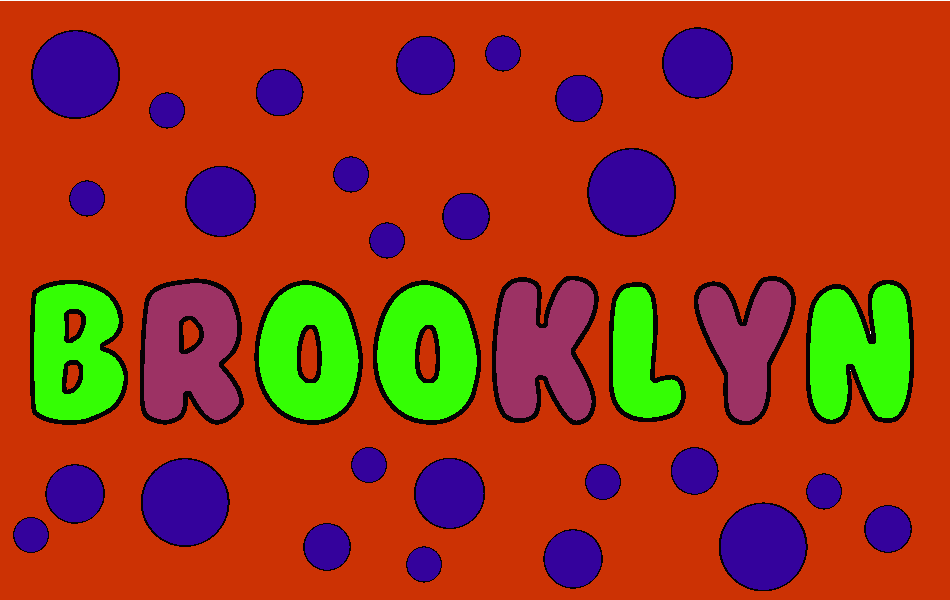 Nombre Brooklyn para colorear