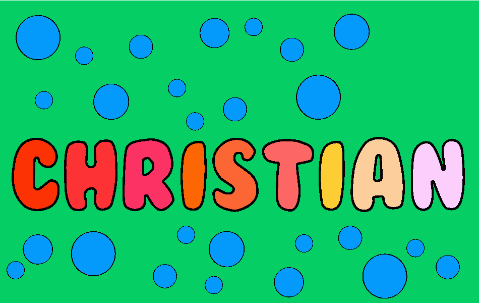 Nombre Christian para colorear