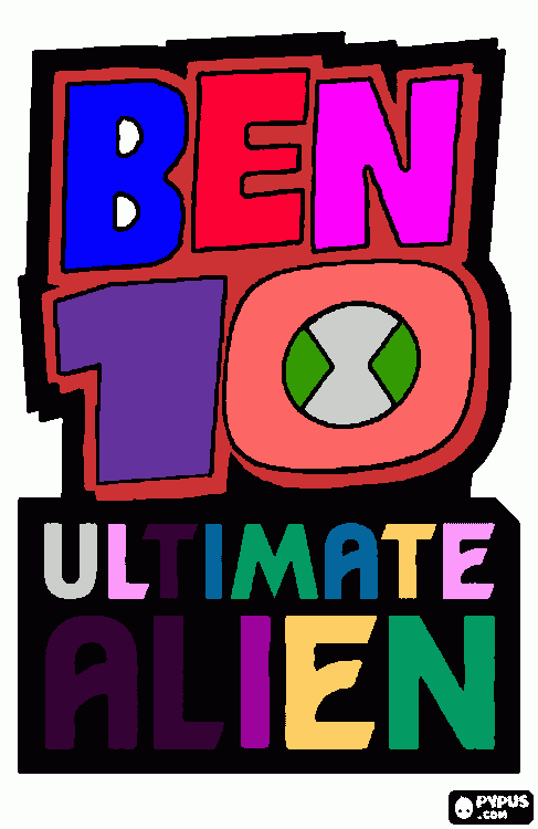 nombre de ben 10 para colorear