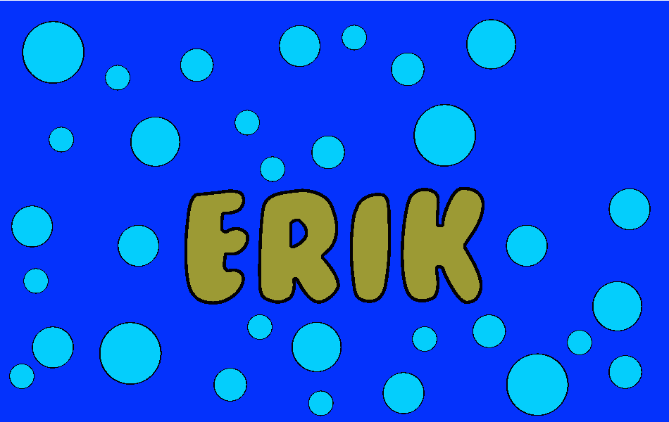 Nombre Erik para colorear