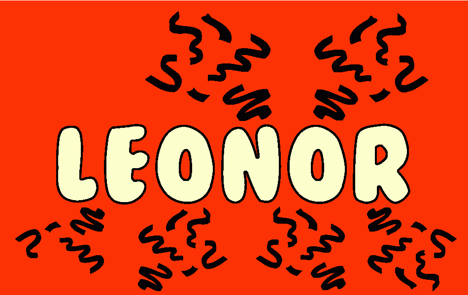 Nombre Leonor para colorear