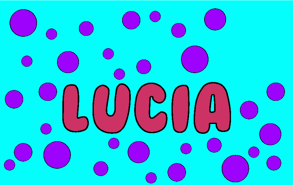 Nombre Lucia para colorear