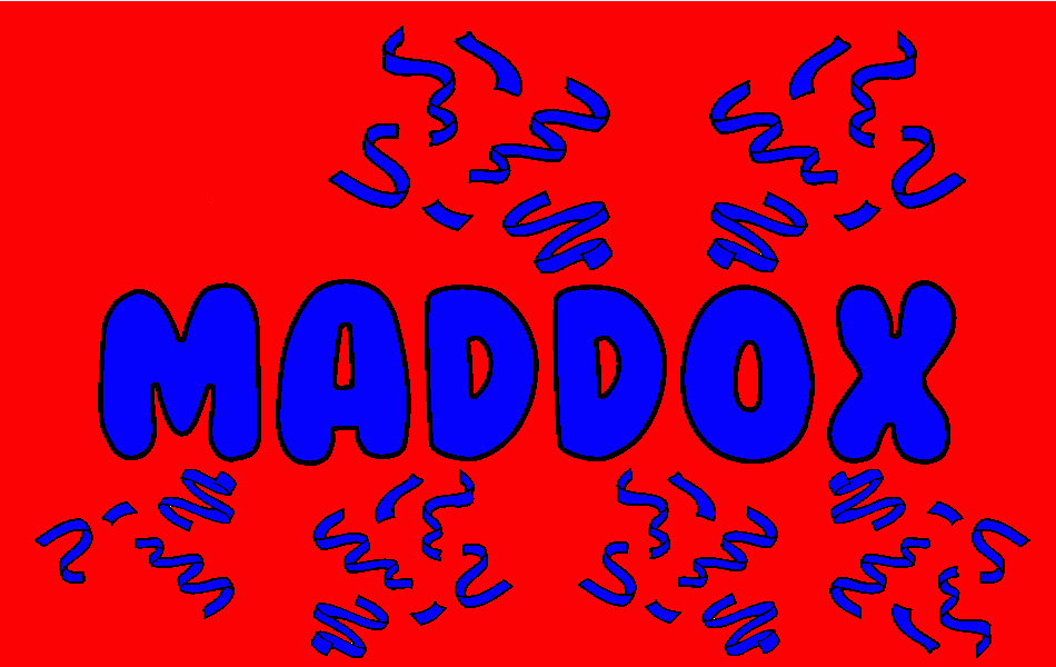 Nombre Maddox para colorear