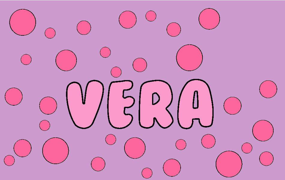 Nombre Vera para colorear