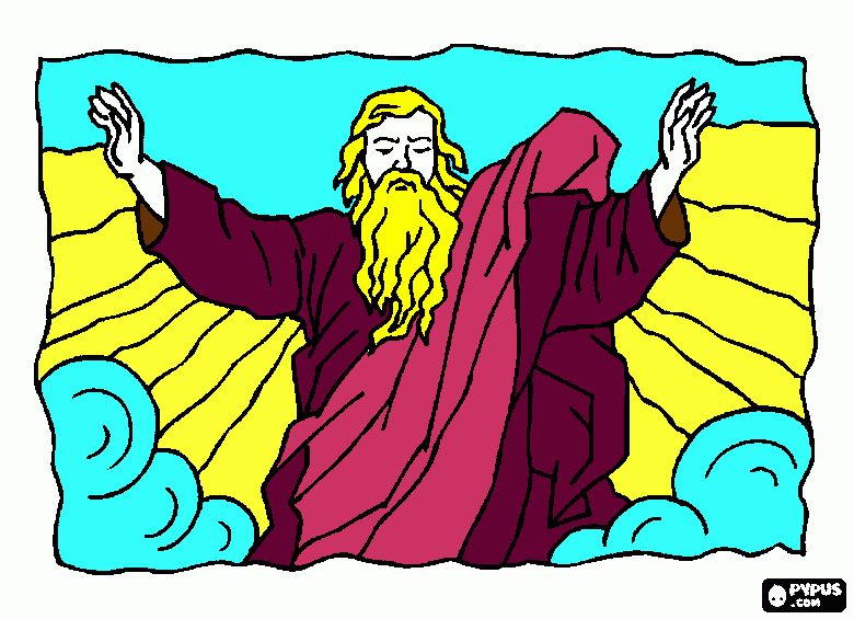 nuestro padre yahve para colorear