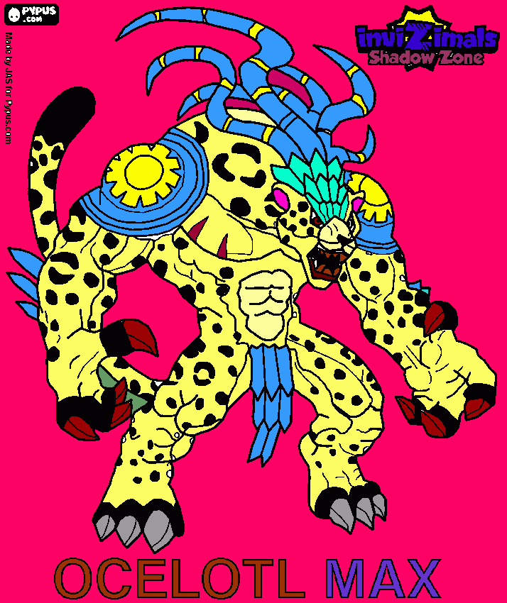 ocelot max para colorear