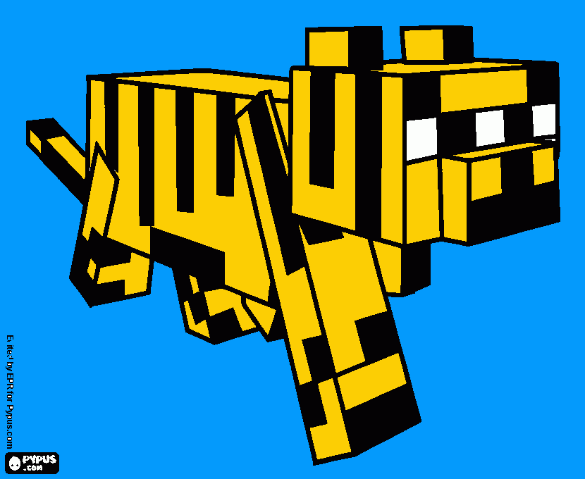 OCELOTE DE MINECRAFT para colorear