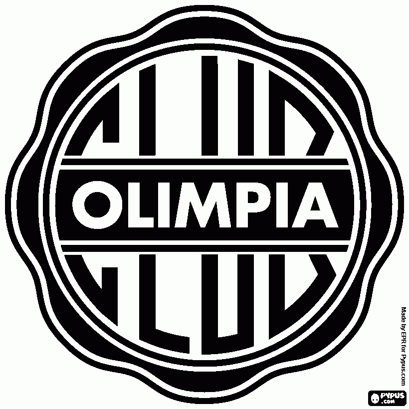 olimpia campeon  para colorear