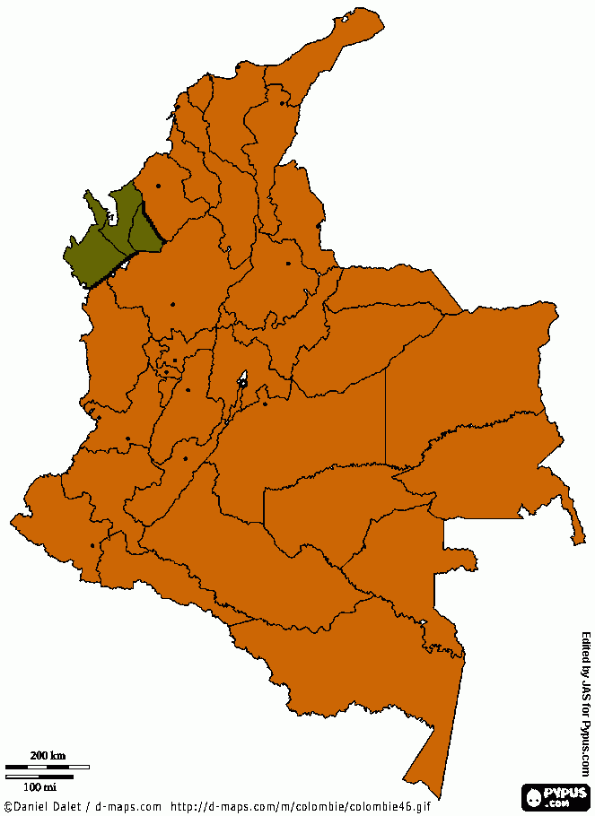 otro país en colombia para colorear