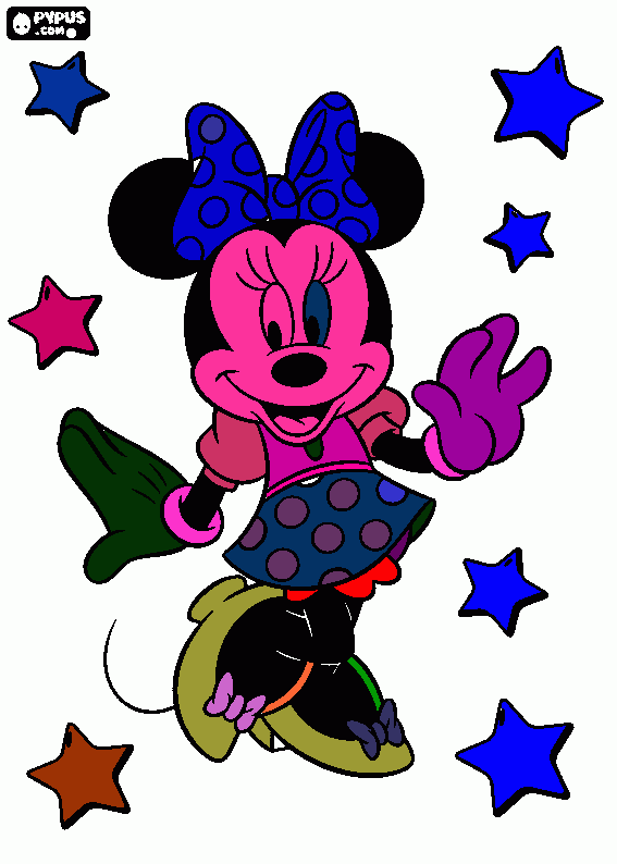 otta minnie para colorear