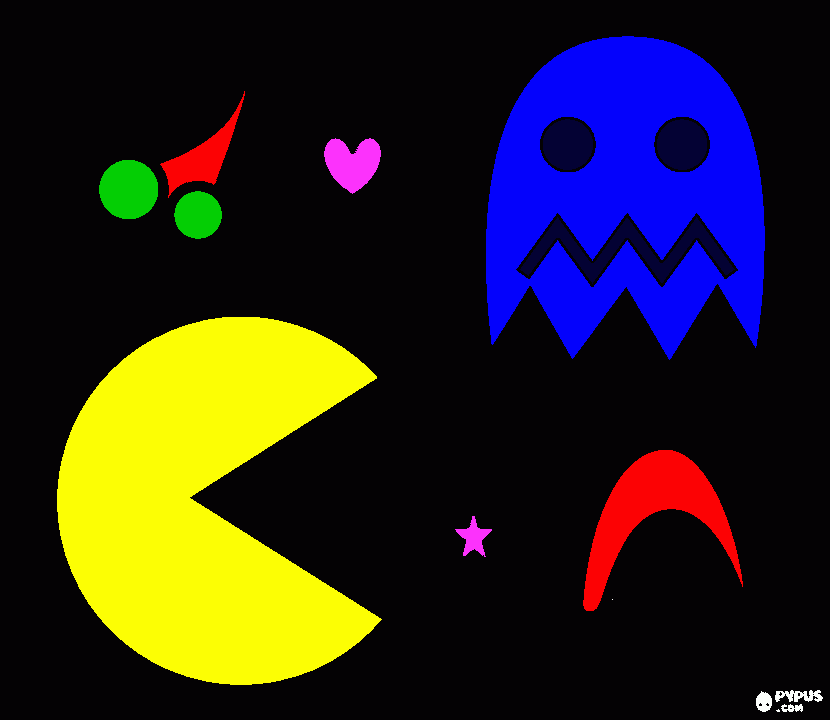 pacman  laberinto para colorear