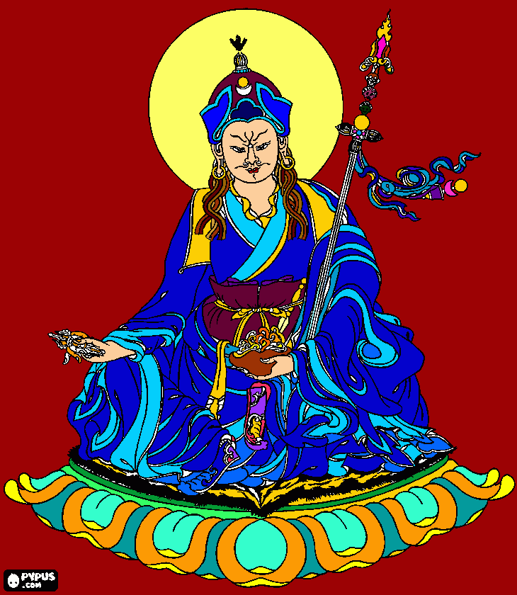 padmasambhava para colorear