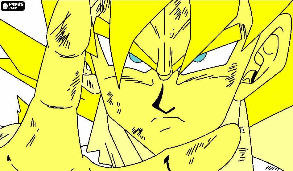 padre de goku para colorear