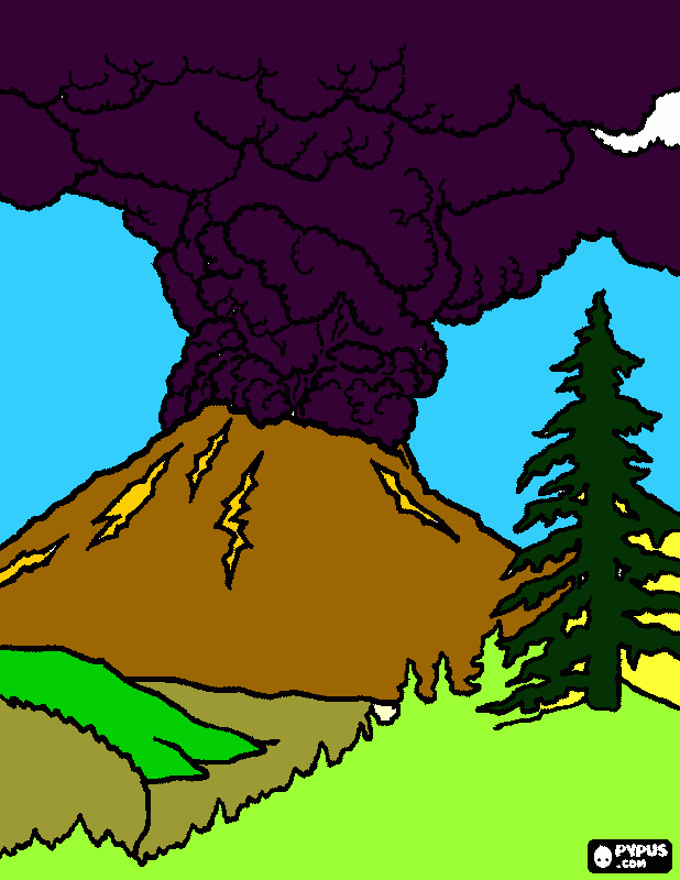 paisaje para papa para colorear