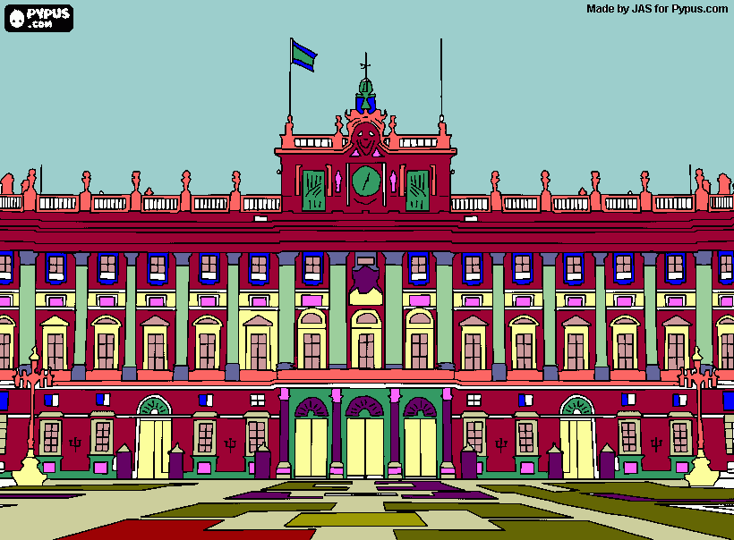 Palacio Real Dibujo para colorear