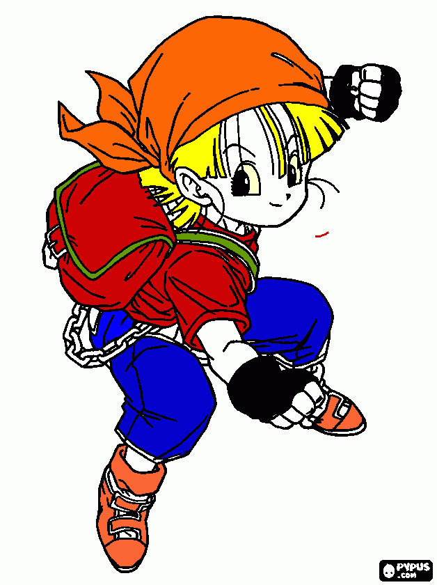 pan ssj 1 para colorear