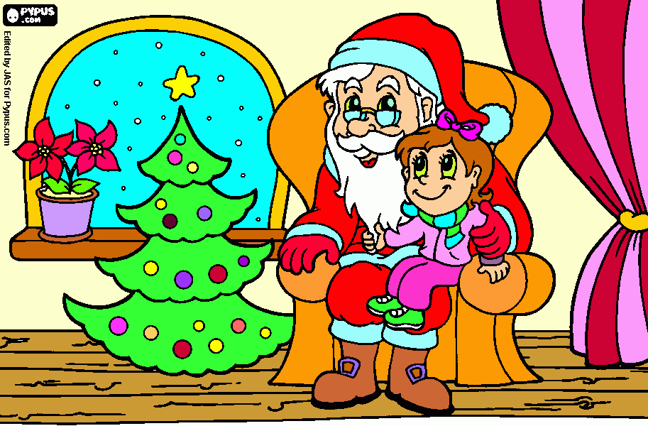 PapaNoel con migo en NAVIDAD. para colorear