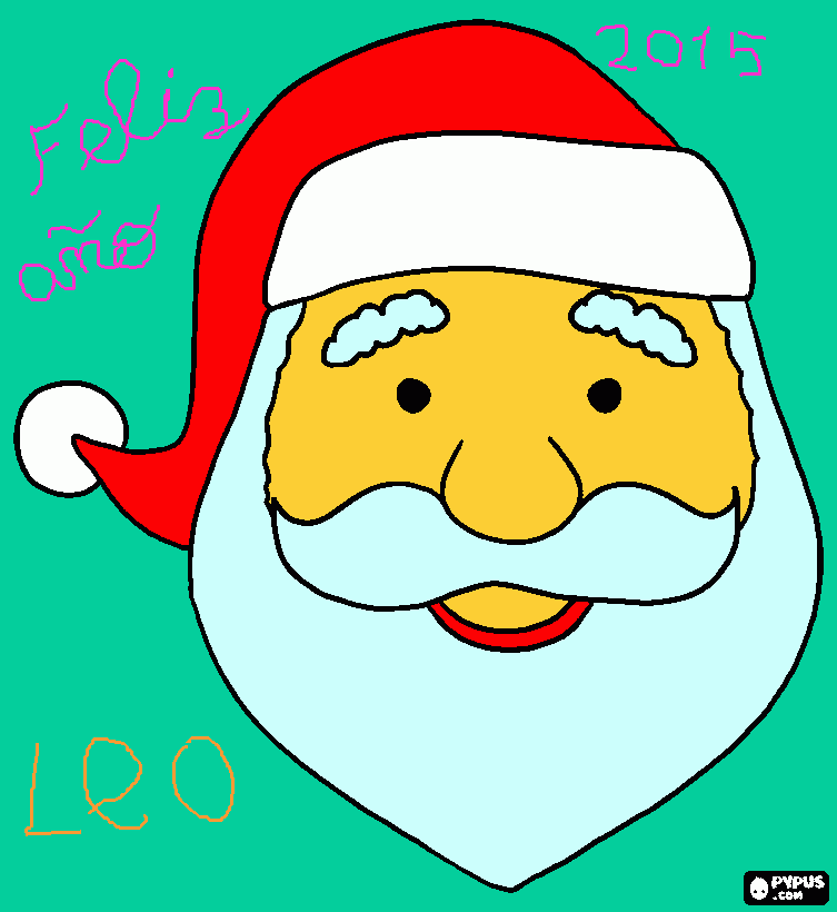 papanoelleo para colorear