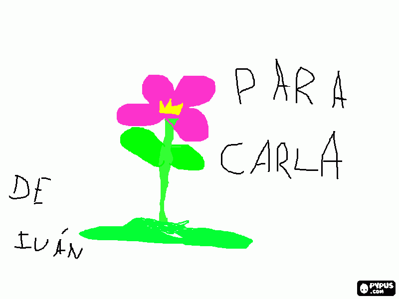 para Carla para colorear