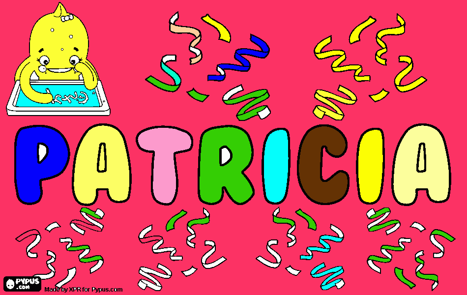 para Patricia para colorear