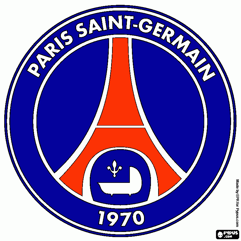 Paris Saint Germain para colorear