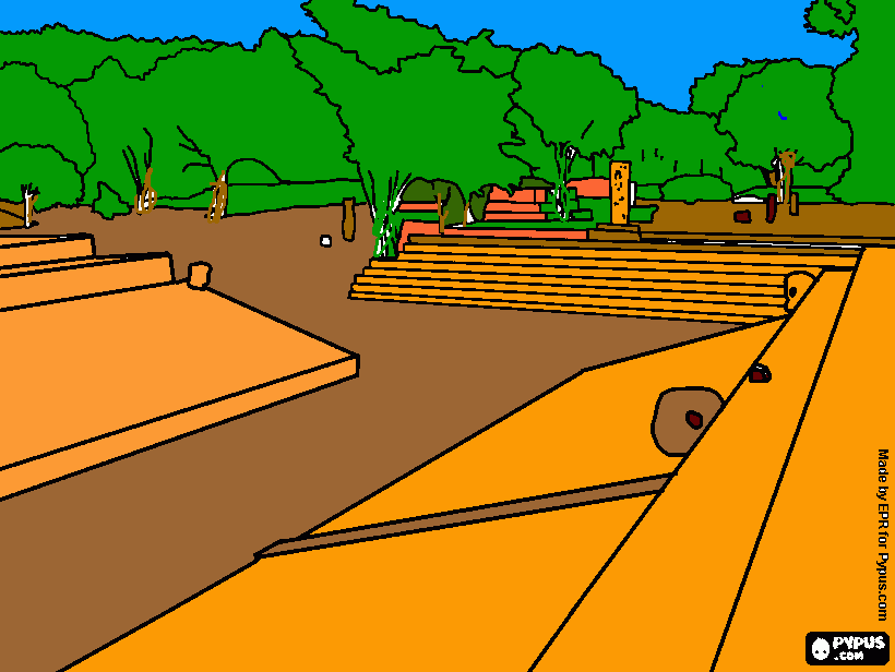 parque delos junin para colorear