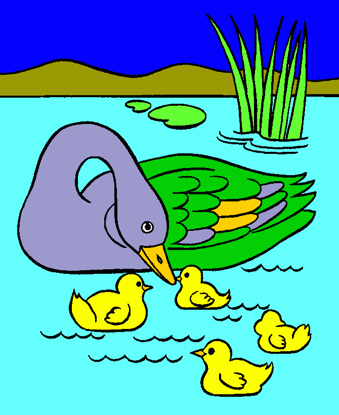 patos. para colorear