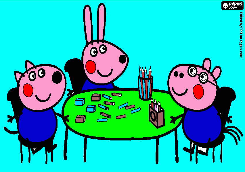 Pepa pig cx para colorear