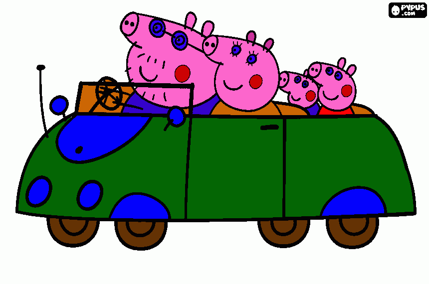 pepea pig para colorear