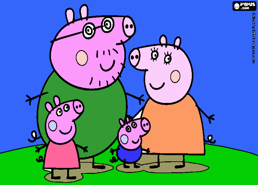 peppa aitor para colorear