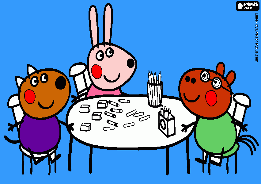 peppa danna para colorear