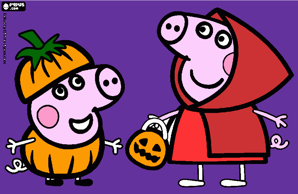 peppa jalouin para colorear