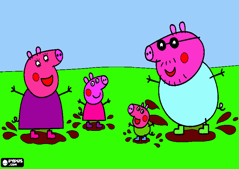 peppa la cerdita para colorear