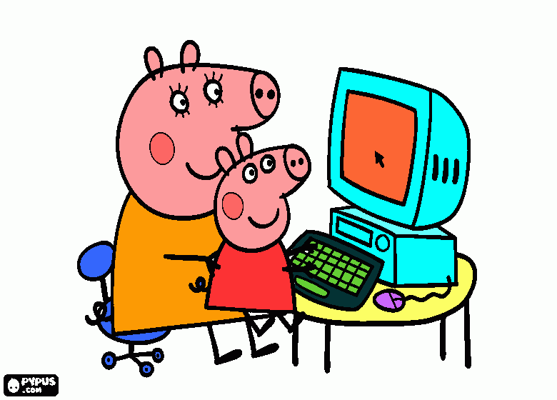 peppa la pintamos para colorear