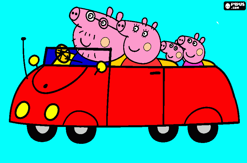 peppa pig   llo  me  llamo  michelle  mencanta tu  programa  tengo  6  años para colorear