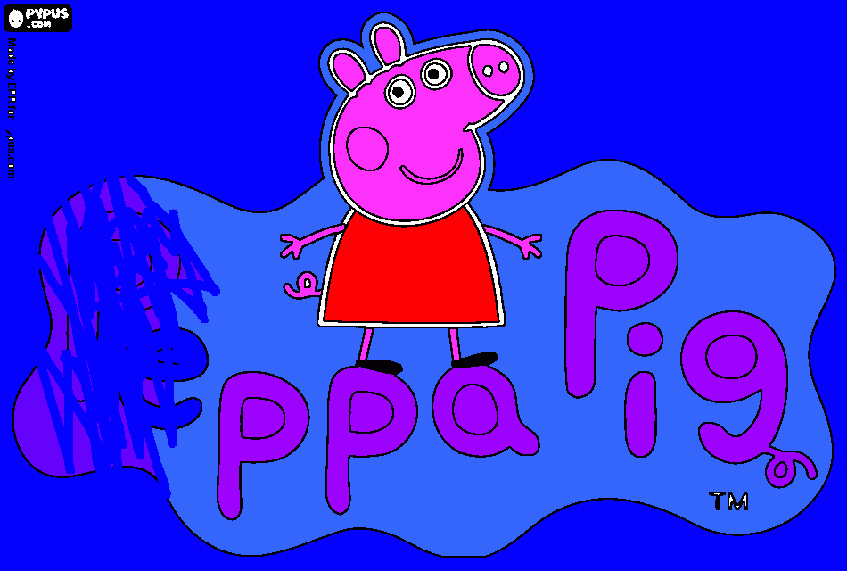 peppa sabela para colorear