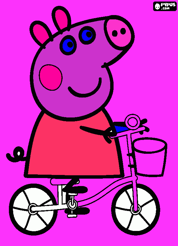 peppa sarai para colorear