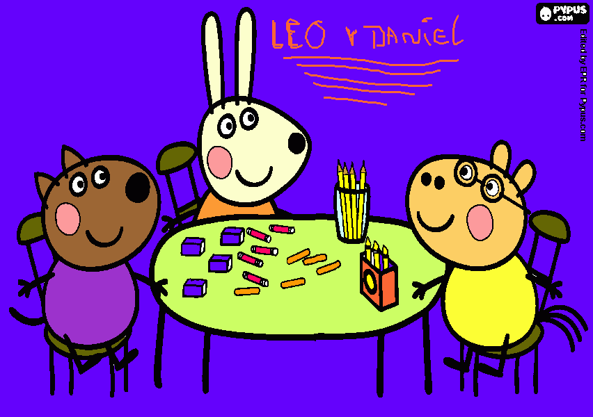 PEPPA Y AMIGOS para colorear