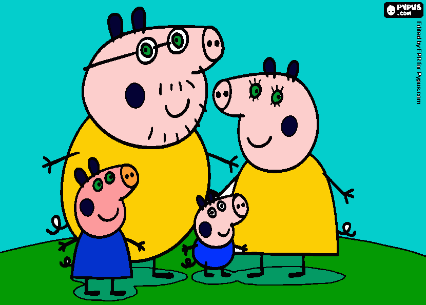 peppa,camila para colorear