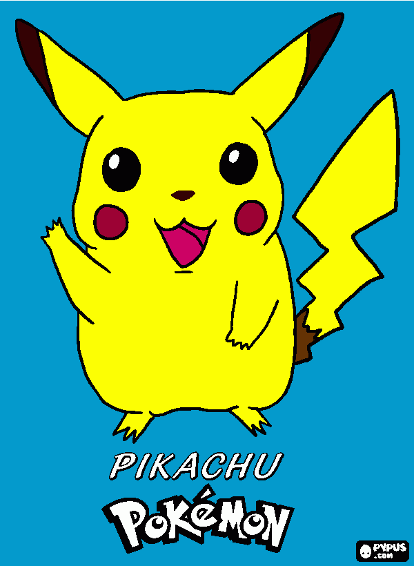 pikachu luciano para colorear