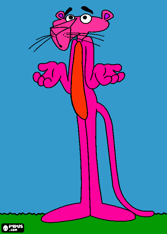 Pink Panther para colorear