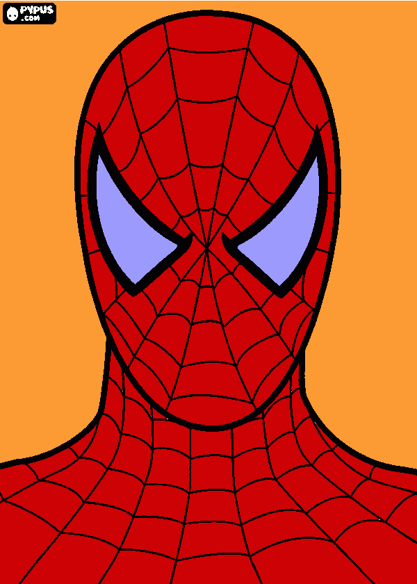 Pinta Spiderman para colorear