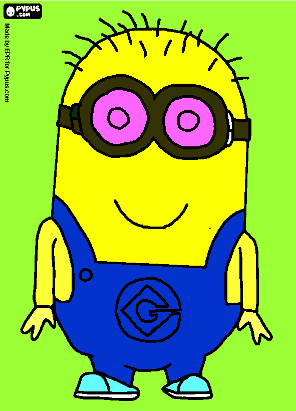 pintar minion para colorear