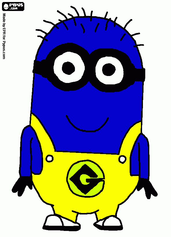 pitufiminion para colorear