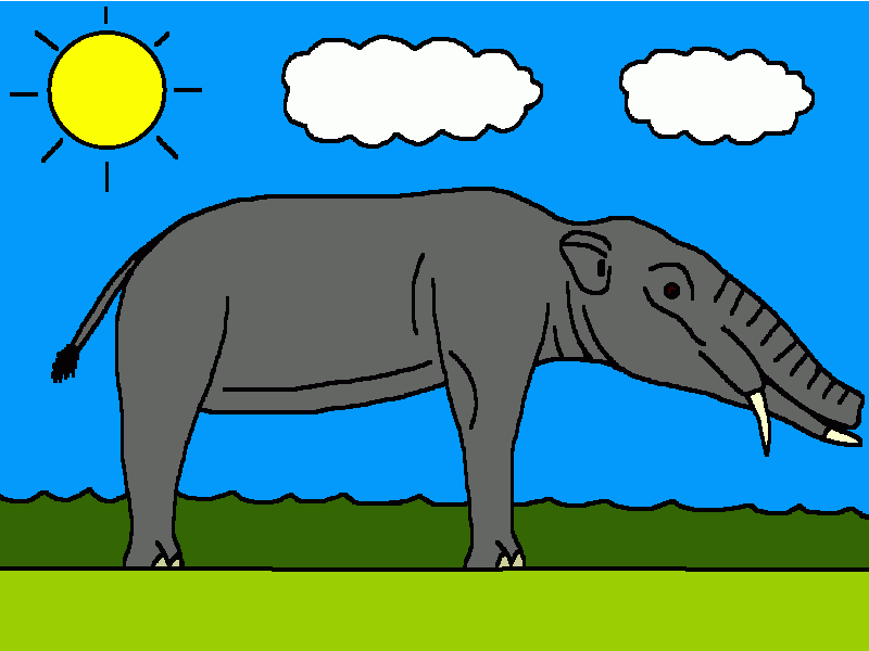 platybelodon para colorear