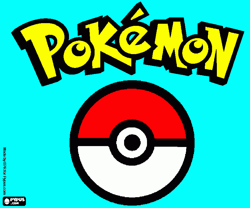 pokeball para colorear