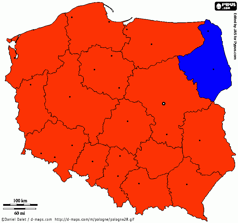 Polonia y rep dos naciones para colorear