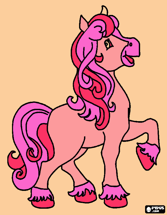 poni real para colorear